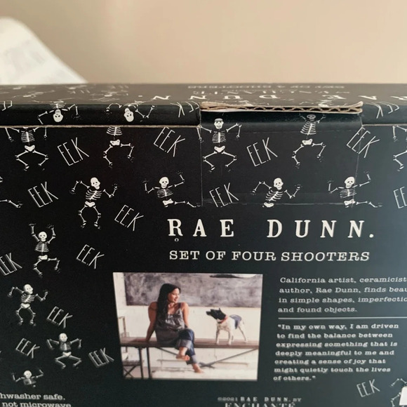 Rae Dunn Set of Four Shot Glasses - Picture 5 of 6